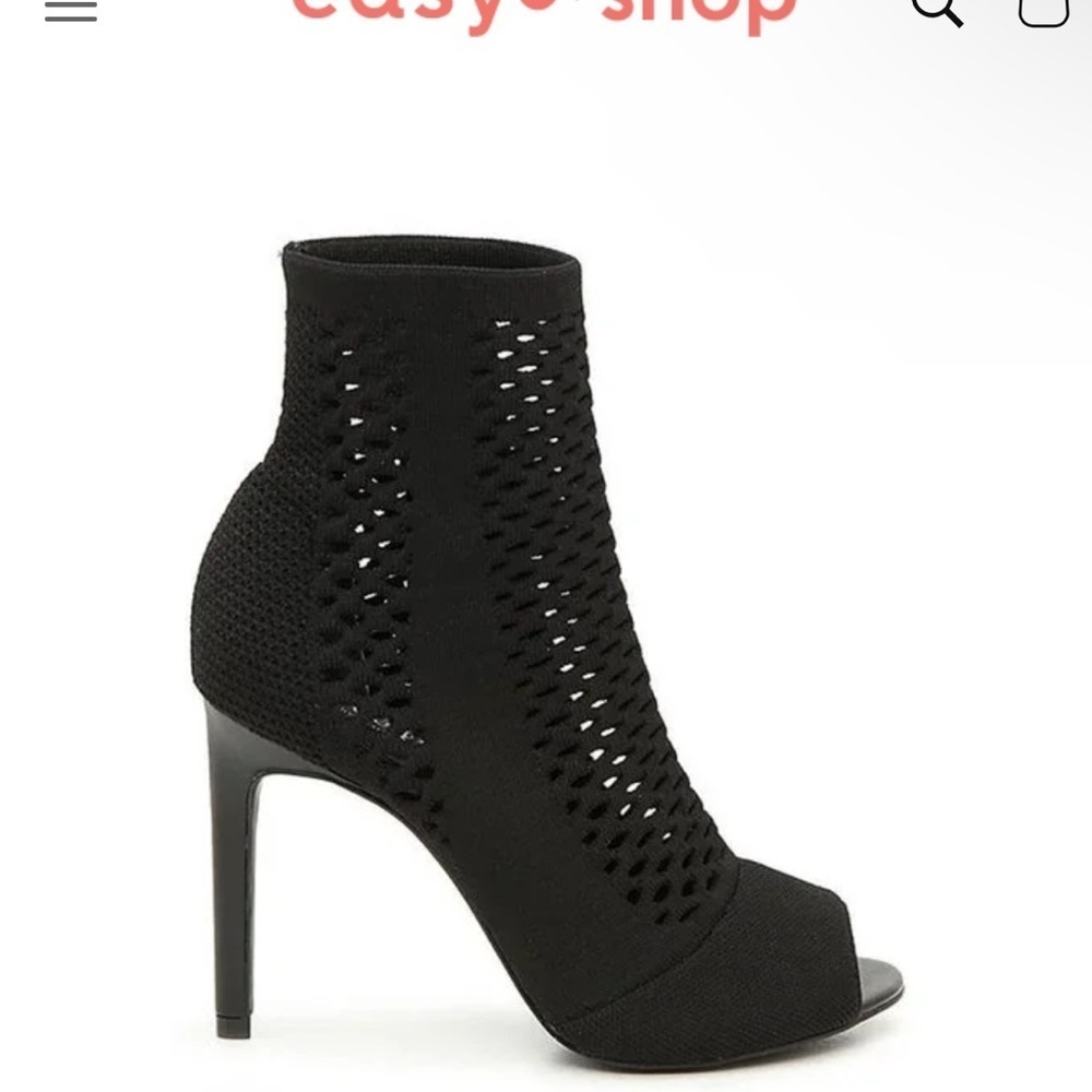 Charles (Charles David) peep toe mesh high heel bootie 7.5
NWOT